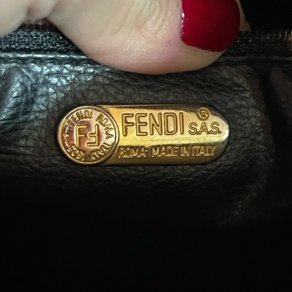 💵SOLD💵Authentic Fendi Pequin Canvas Crossbody Handbag - Picture 12 of 16